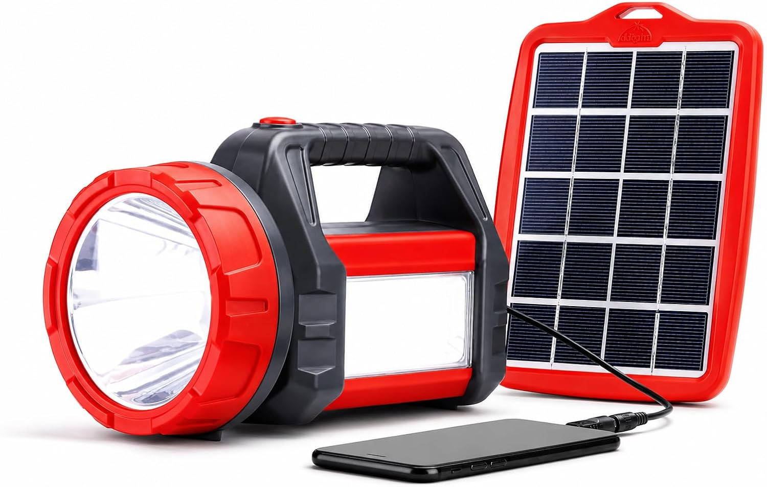 T200 Solar Lantern with Mobile Phone Charger, Portable Rechargeable LED Camping