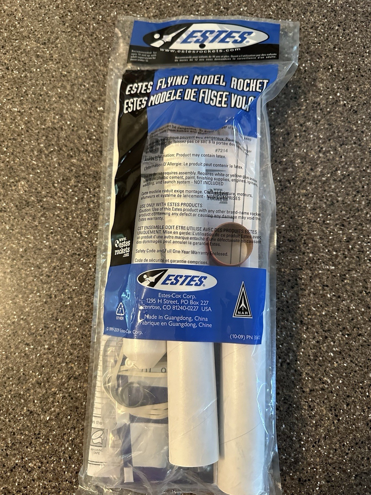 Estes Monarch Flying Model Rocket Kit 7214 Skill Level 1