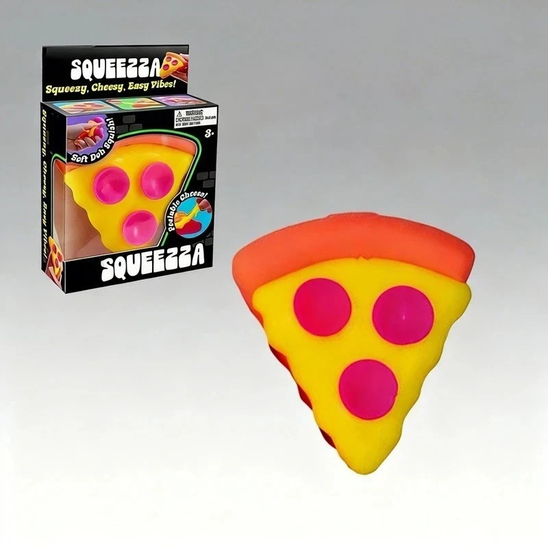 NeeDoh Pizza Sensory Fidget Toy Slow Rebound Squishy Stress Relief ADHD Focus Gi