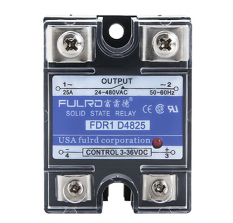 FULRD  single-phase solid state relay DC-AC FDR1 D4825 25A SSR 24-480VAC/3-36VDC