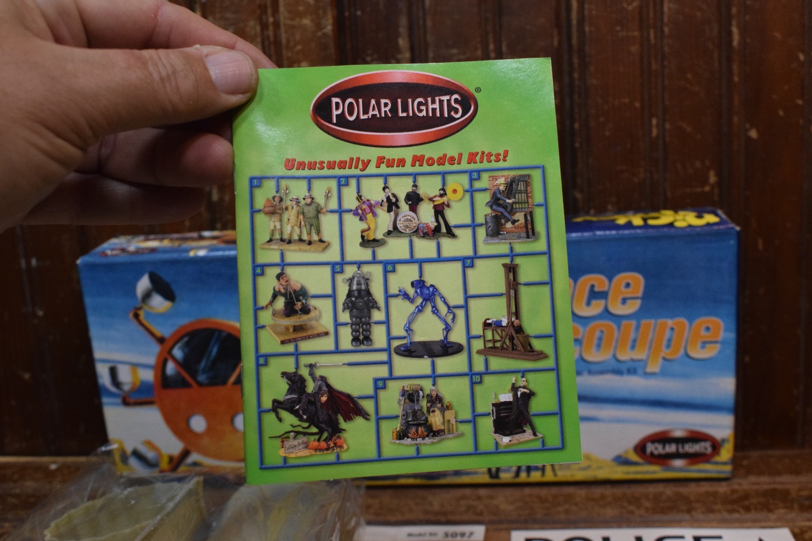 POLAR LIGHTS DICK TRACY SPACE COUPE MODEL KIT COMPLETE OPENED BOX INSTRUCTIONS