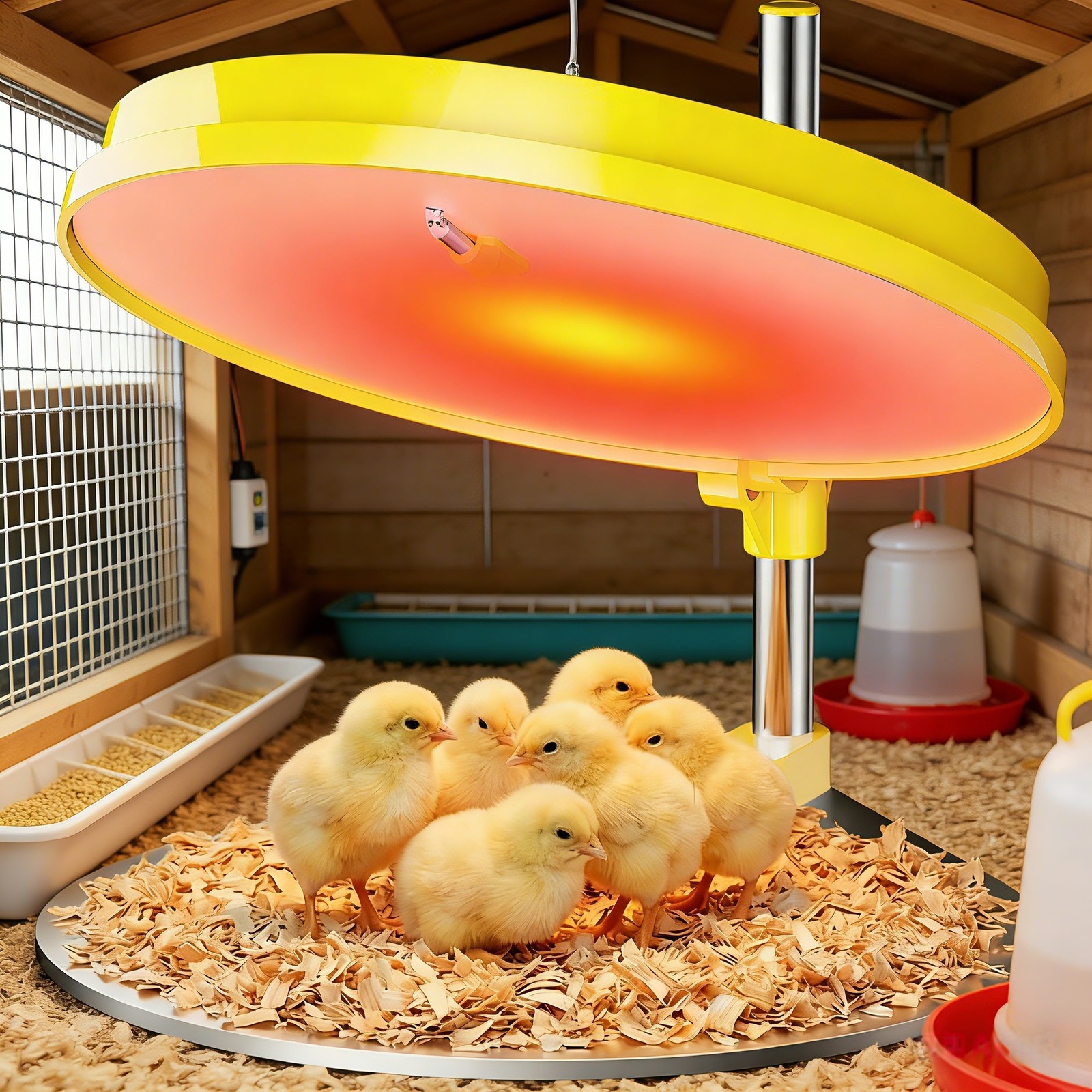 Chick Brooder Heating Plate 45W Brooder Heater for Chicks with Adjustable Height
