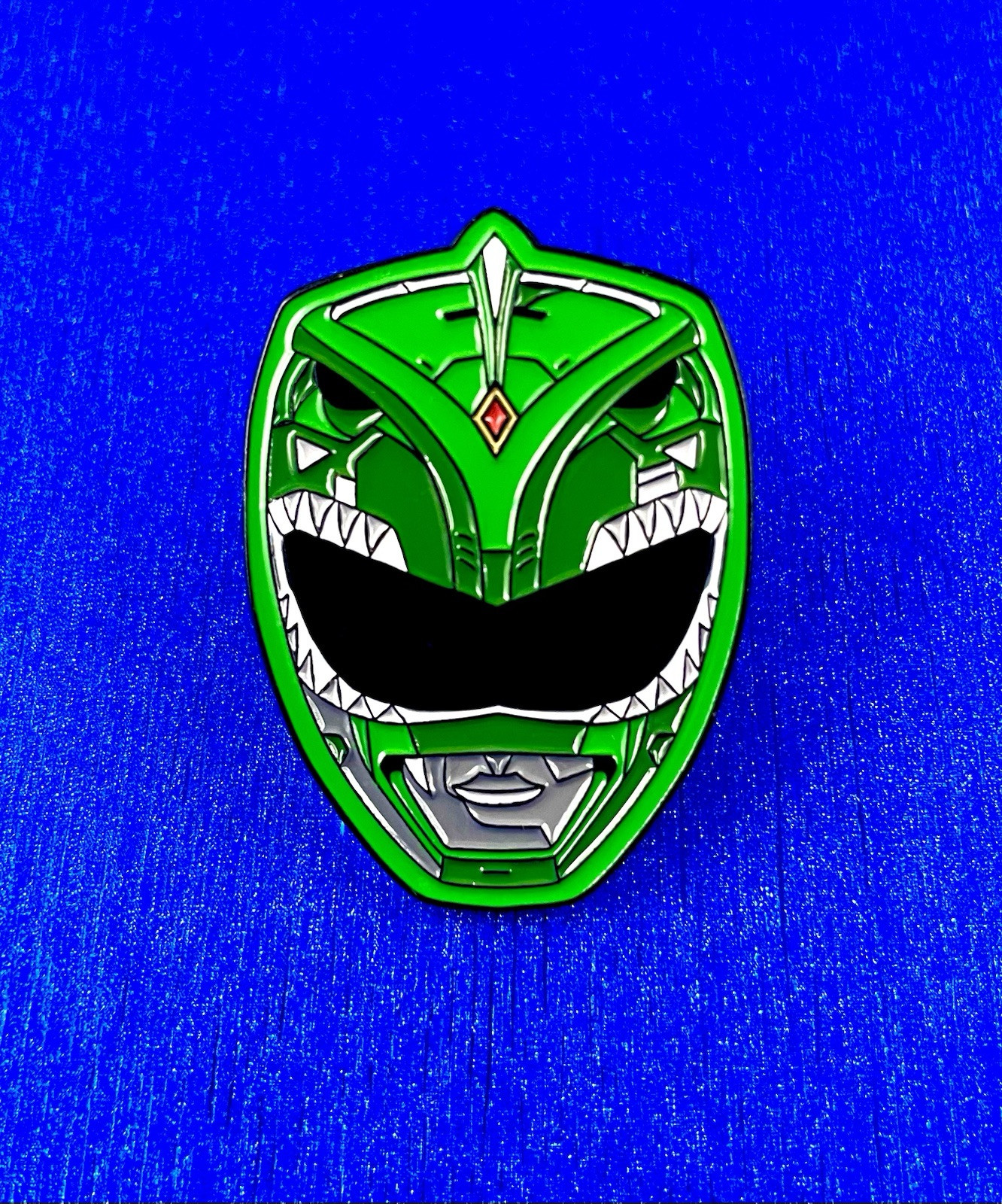Green Power Ranger 1.5 Inch Enamel Pin