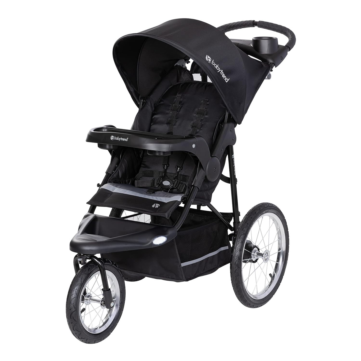 Jogging Stroller with Adjustable Canopy: Dash Black