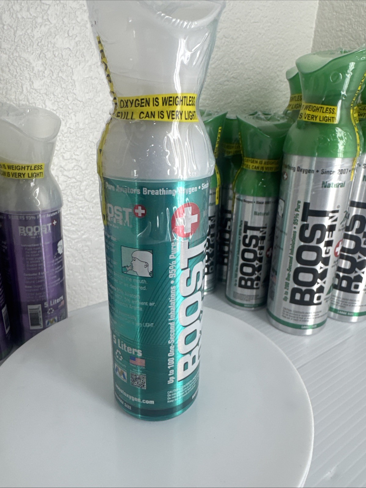 Boost Oxygen Energy Menthol-Eucalyptus 5 Liter Medium Size🎈FREE SHIP🎈Breathe