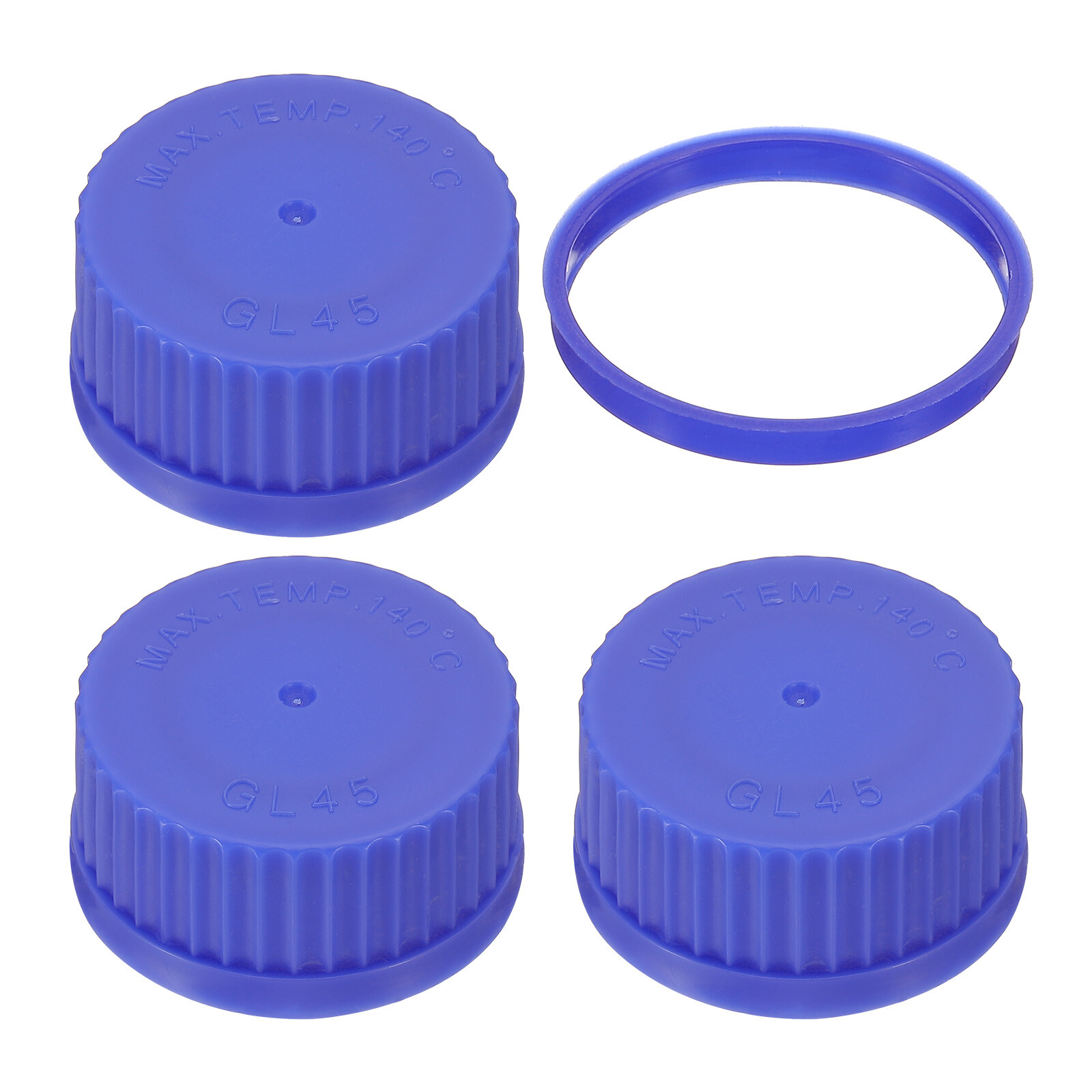 3Pcs GL45 Screw Cap 45mm Polypropylene Cover Seal Screw Cap Thread Media Bottle