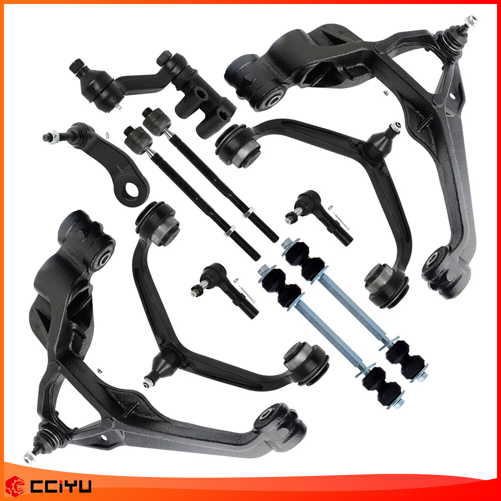 12pc For 2011-2019 Silverado 2500 3500 HD Front Upper Lower Control Arm Sway Bar