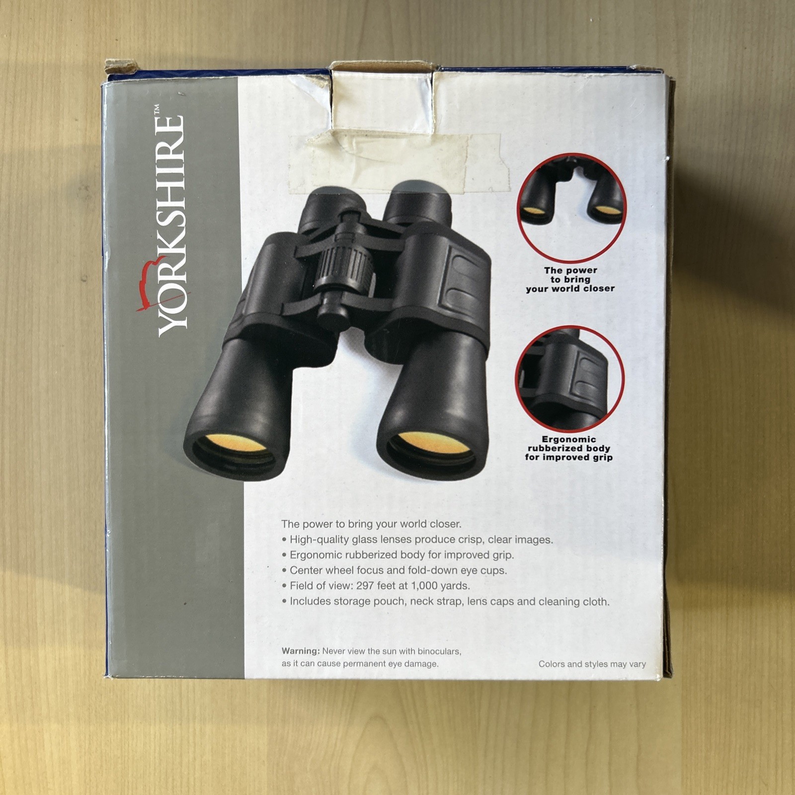 New- Yorkshire Binoculars with Case and Built in Compass