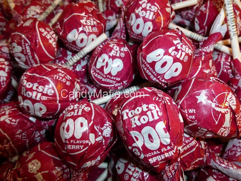 Tootsie Pops Red Raspberry 30 Red Raspberry Tootsie pop lollipop bulk candy