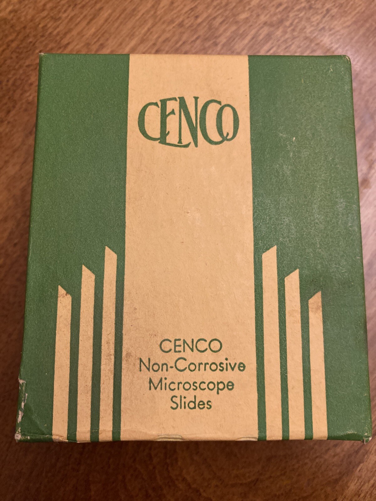 Vintage Cenco Non-Corrosive Microscope Slides “The Slides In The Green Box”