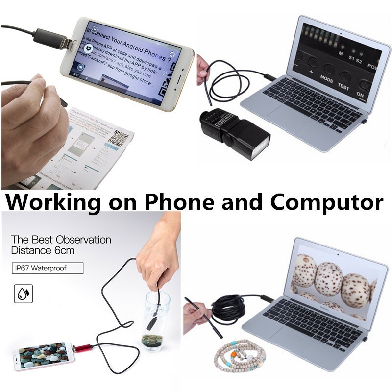 Car Engine Oil Pump Waterproof Endoscope Borescope Inspection Camera For car