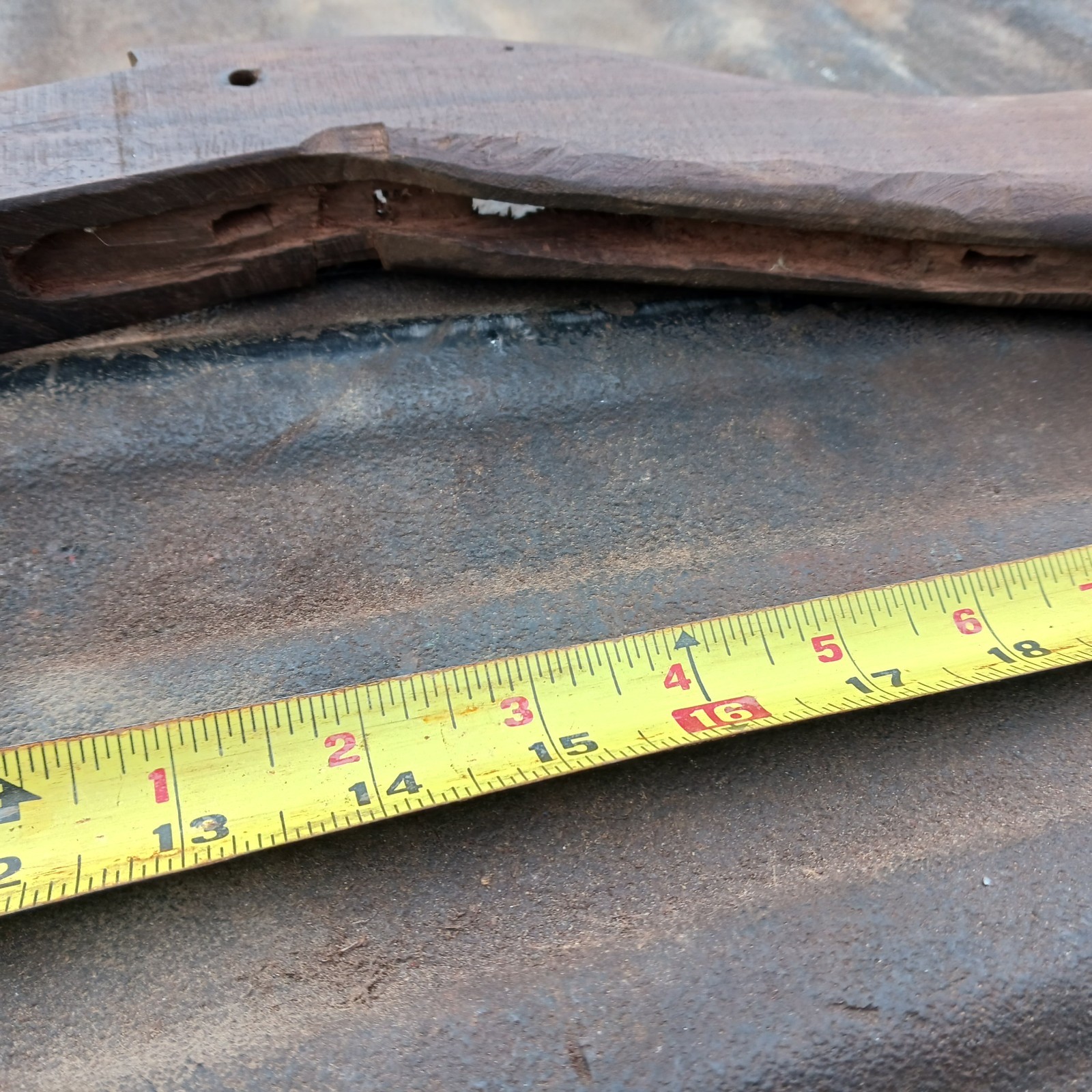 Antique Muzzleloader Stock In Walnut Well Used