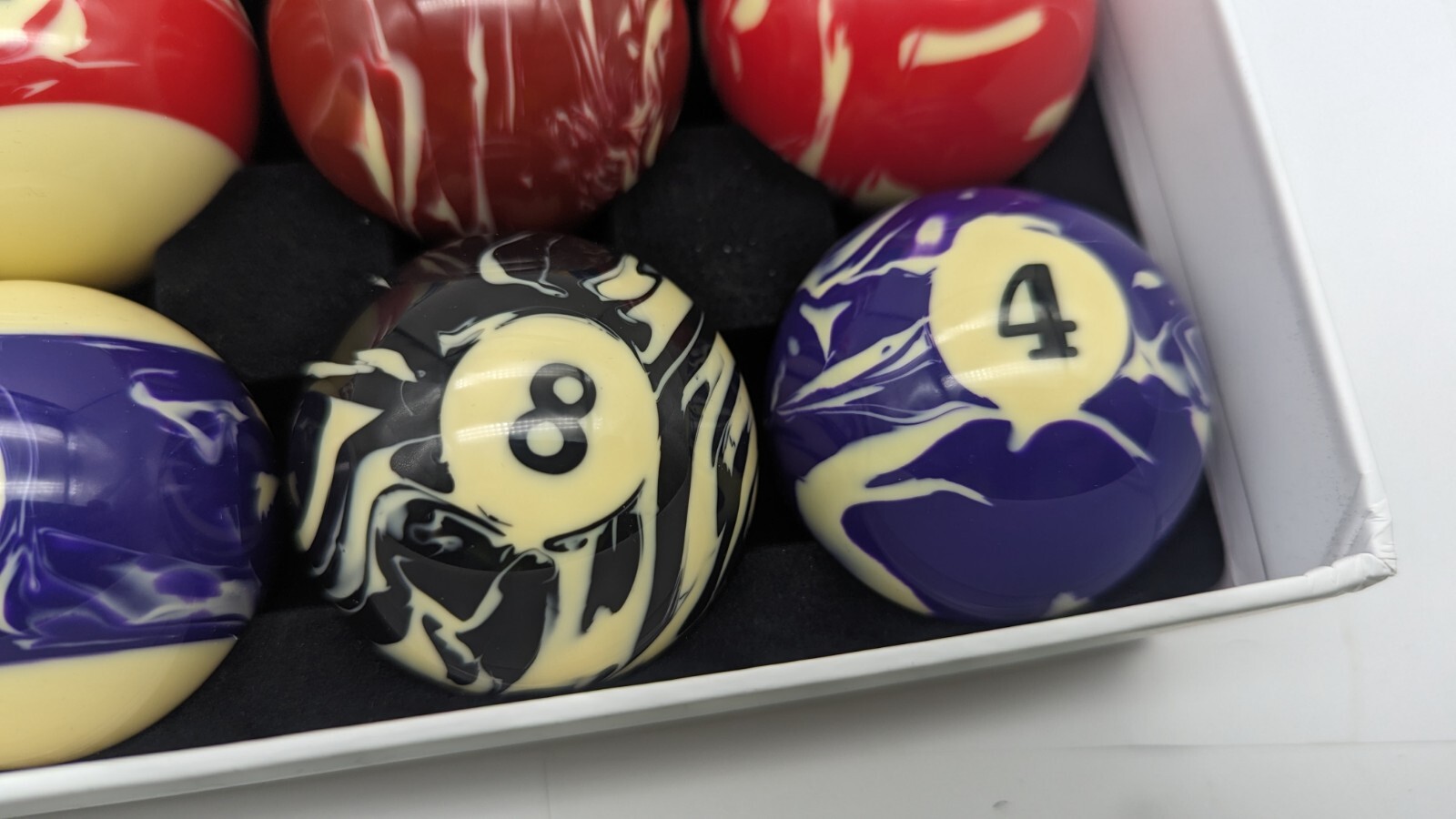 Billmart Premium Billiard Balls Pool Table Accessories MARBLED NICE LOOK