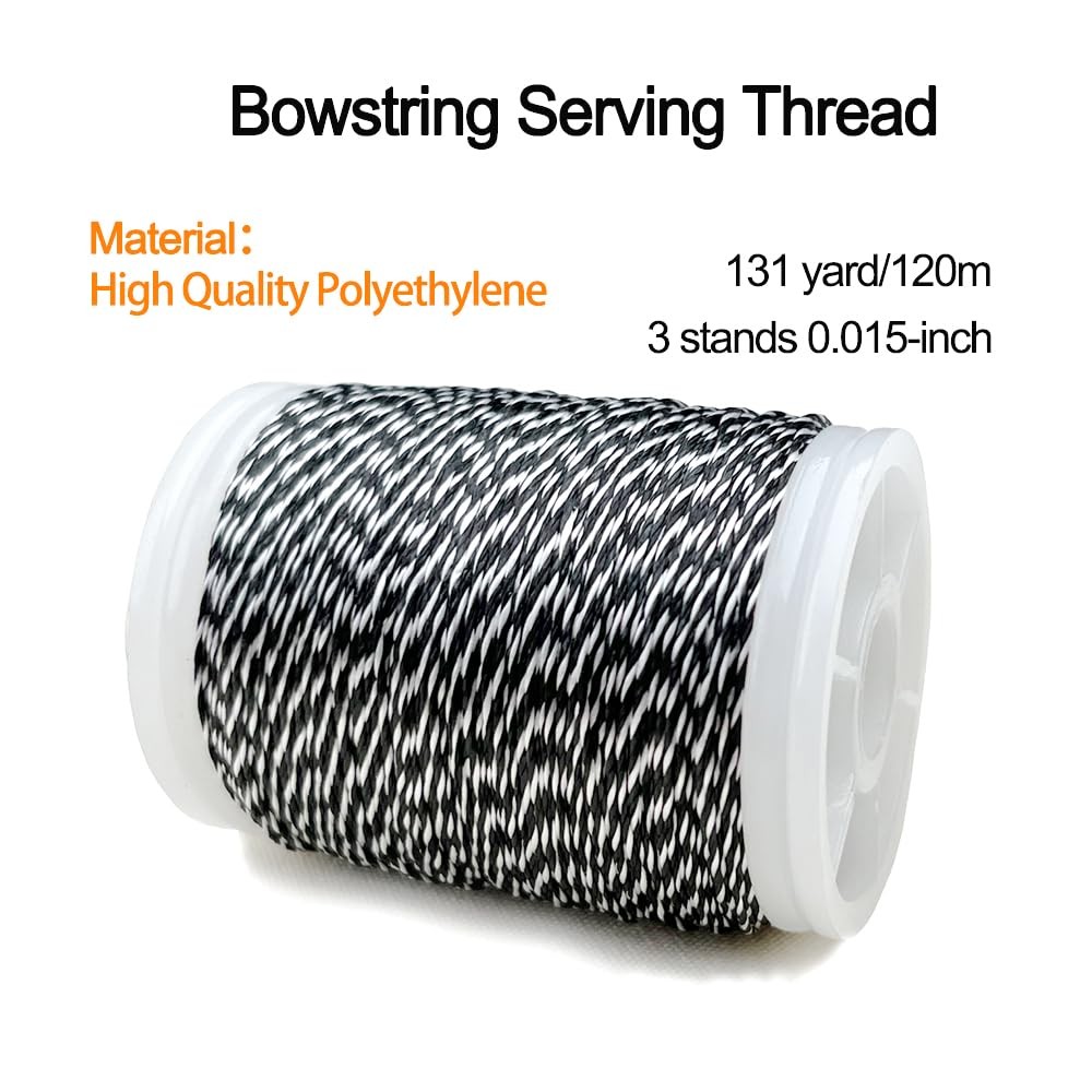 QI HUO JU Bow String Separator Tool and Bowstring Serving Thread 131 yard/1...