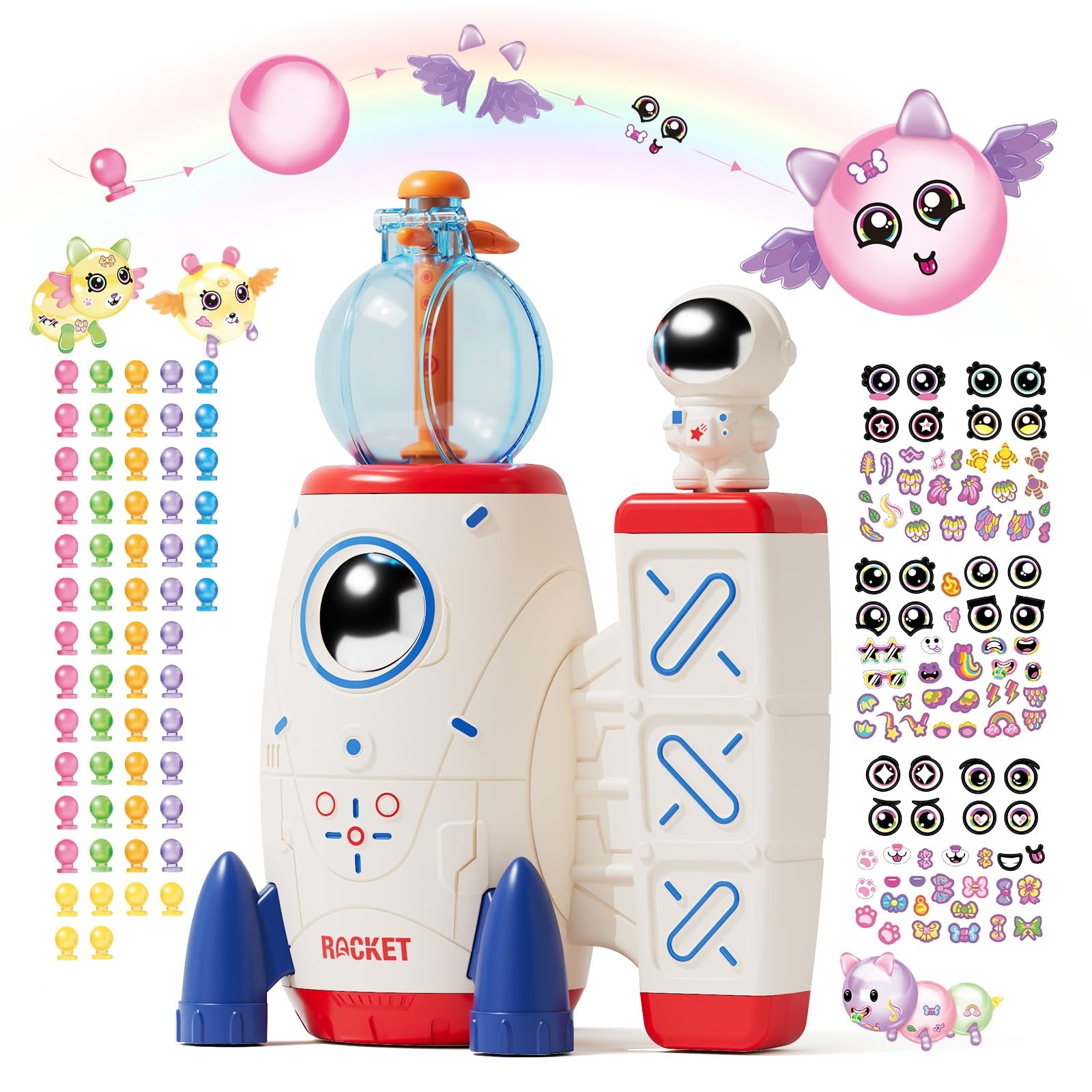 PINSHILE DIY Space Magic Balloon Craft 5.9 x 4.28 x 7.08 inches, Off-white