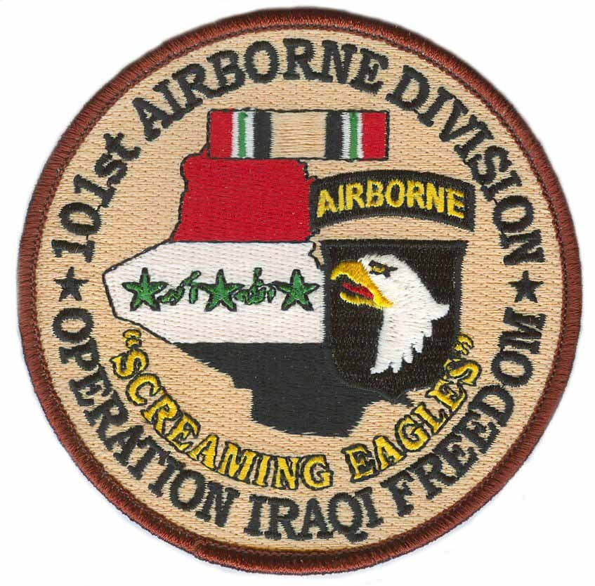 101st Airborne Division Operation Iraqi Freedom OIF Patch Officially Licensed
