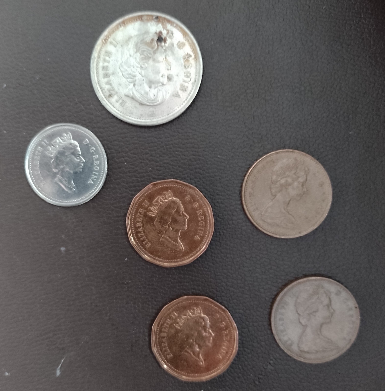 Canadian Coins Job lot 6 Coins