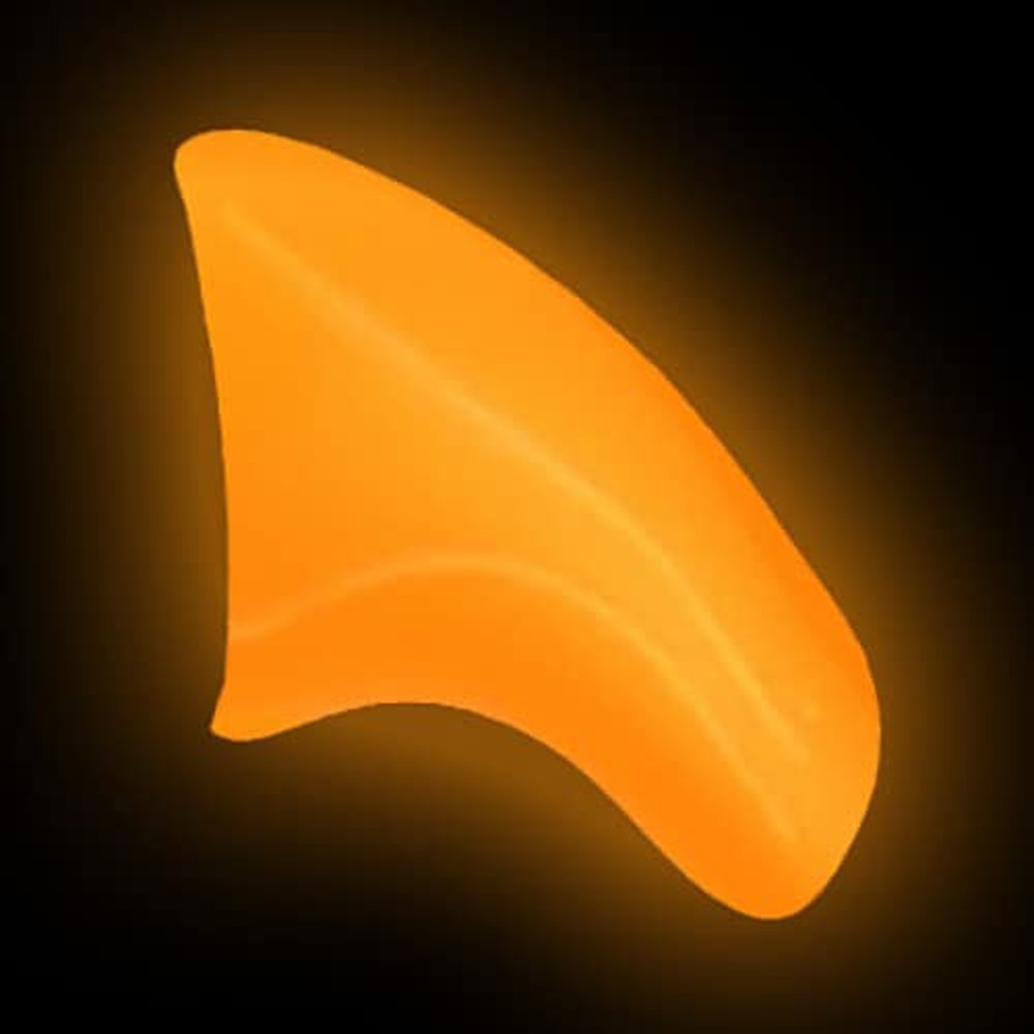 40 Pack Soft Nail Caps for Cat Claws Orange Glow-in-The-Dark (Medium) Medium