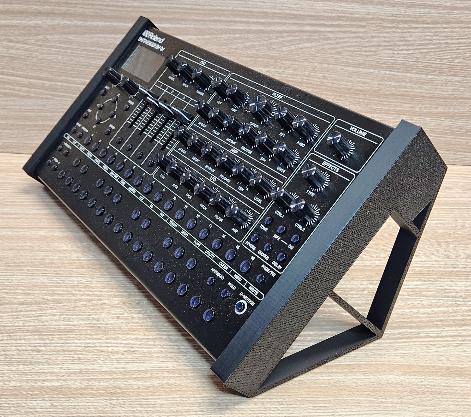 The Analog Source 45 Degree Angled Stand for Roland SH-4D Polyphonic Synthesizer