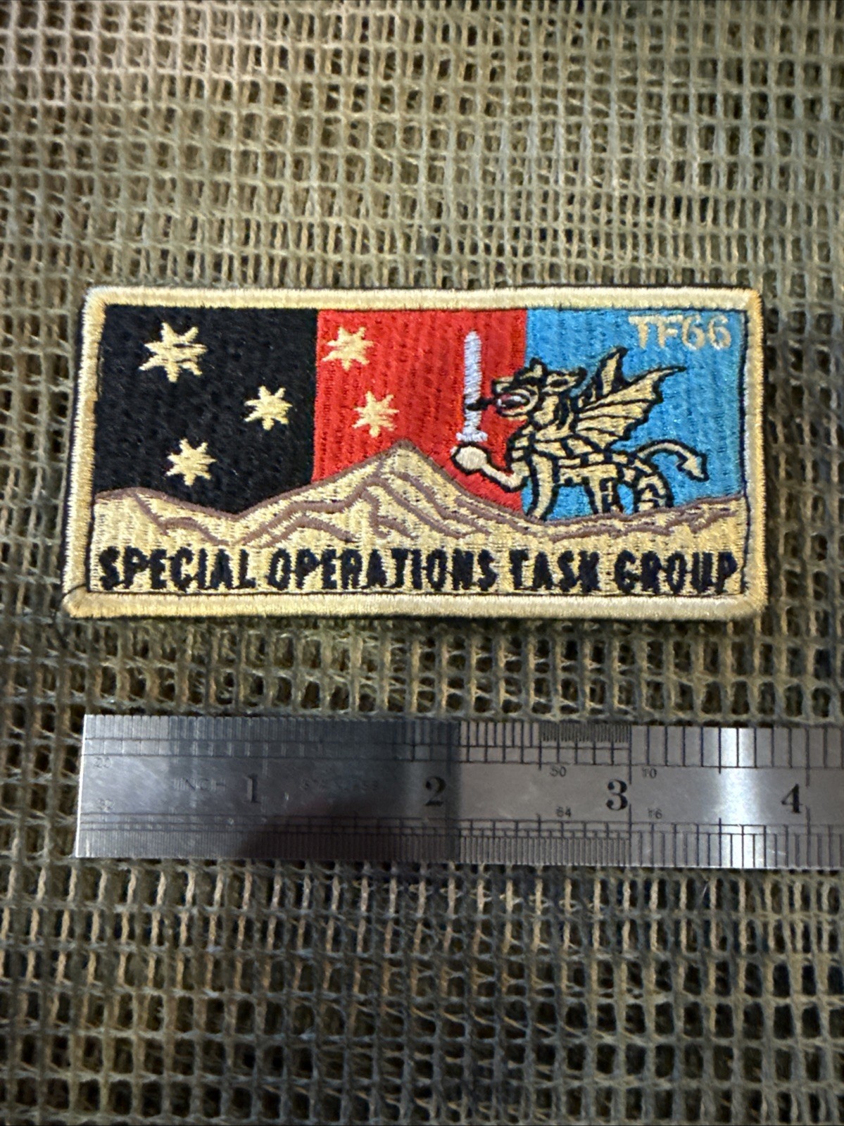 US SOF French Foreign Legion Task Force 66 Pocket Patch SOTG Afgan War