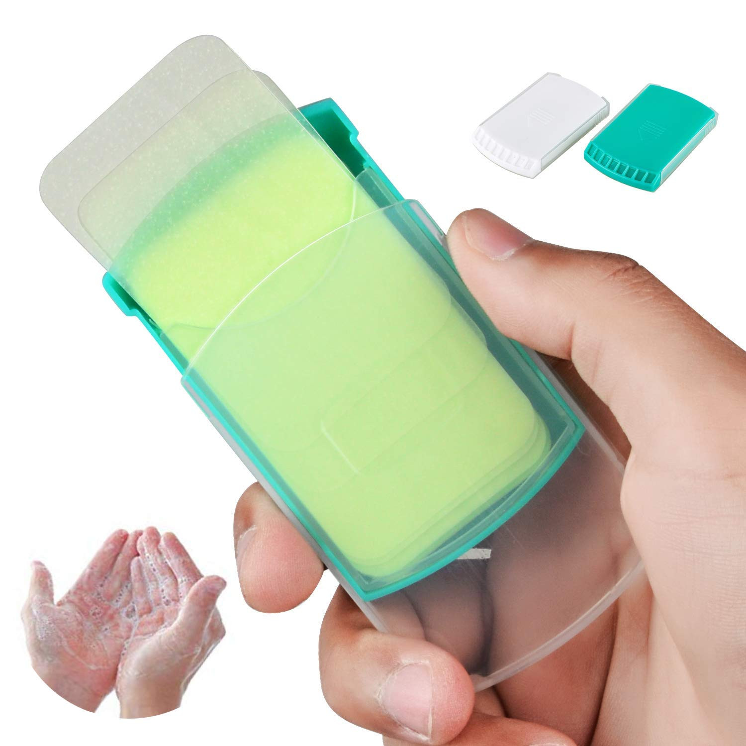 2 Boxs (100 Sheets) Hand Washing Soap Sheets for Outdoor Travel,Portable Camping