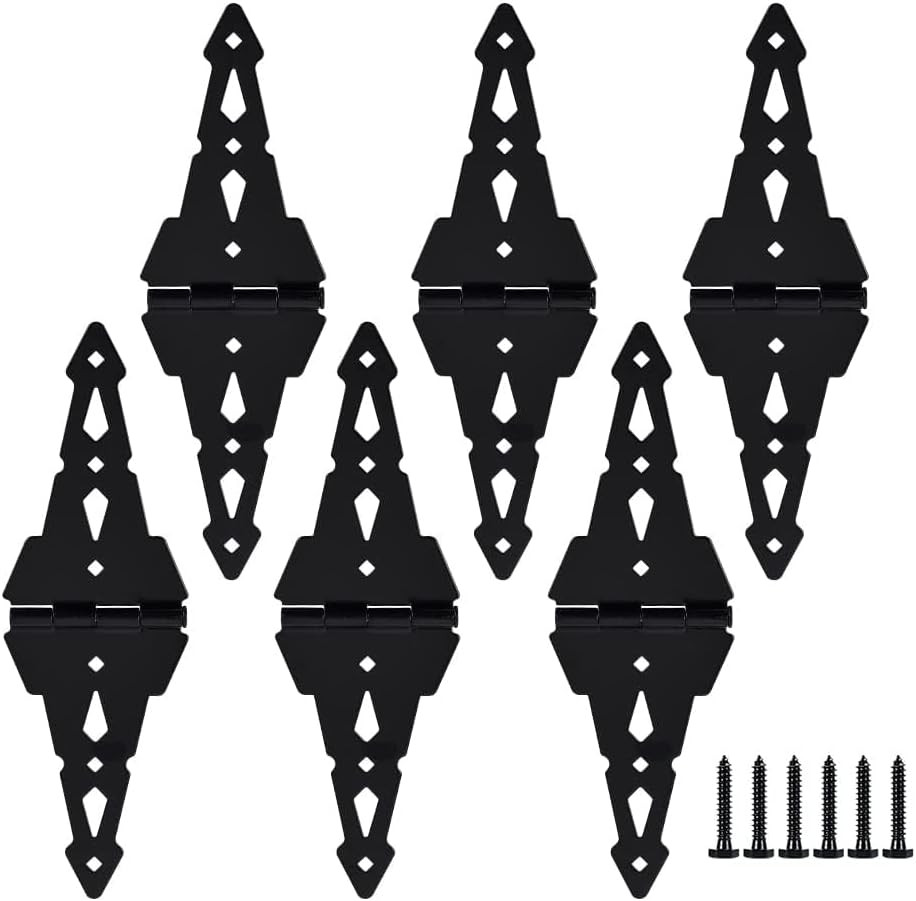 8 Inch Gate Hinges,Heavy Duty Gate Hinges,Wood Gate Hinges for Wooden Fences for