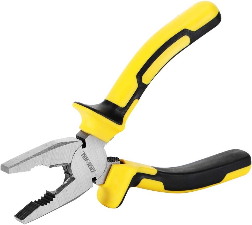 Lineman's Pliers Combination Pliers with Cutter 6 Inch Heavy Duty Nickel Chromiu