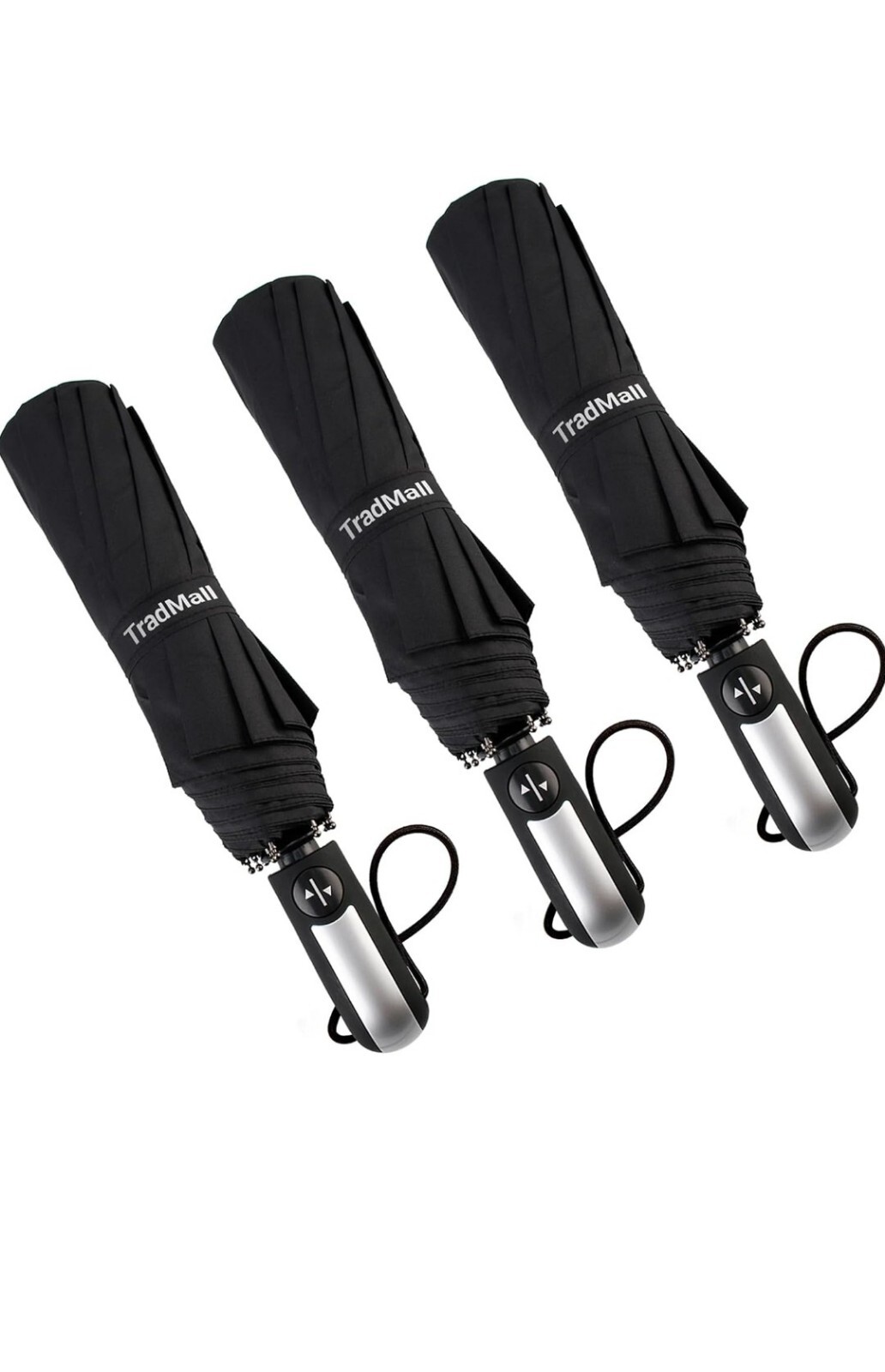 Stylish 3 Pack TradMall Travel Windproof Compact Umbrella