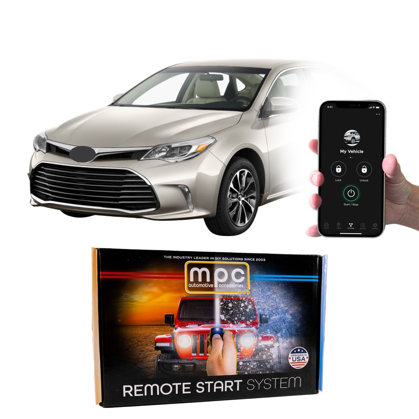 Plug-n-Play Remote Starter Kit For 2013-2018 Toyota Avalon - Push-to-Start