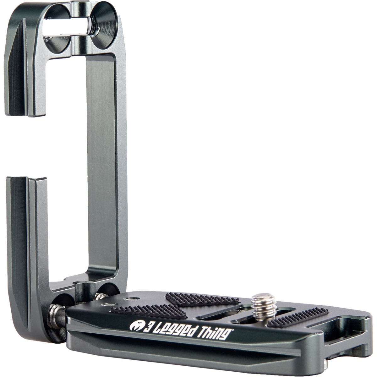 3 Legged Thing Ellie Short Universal L-Bracket with Shorter Base, Metallic Slate
