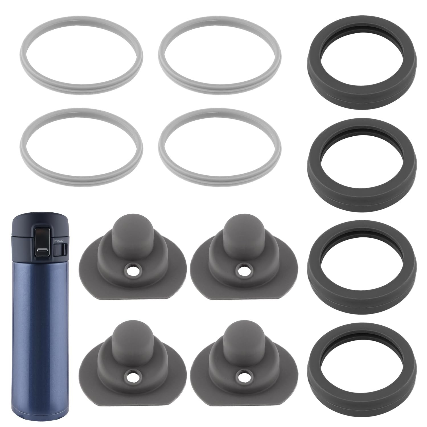 Gasket Replacement 12pcs Silicone Leak-Proof BPA Free for Zojirushi SM-K