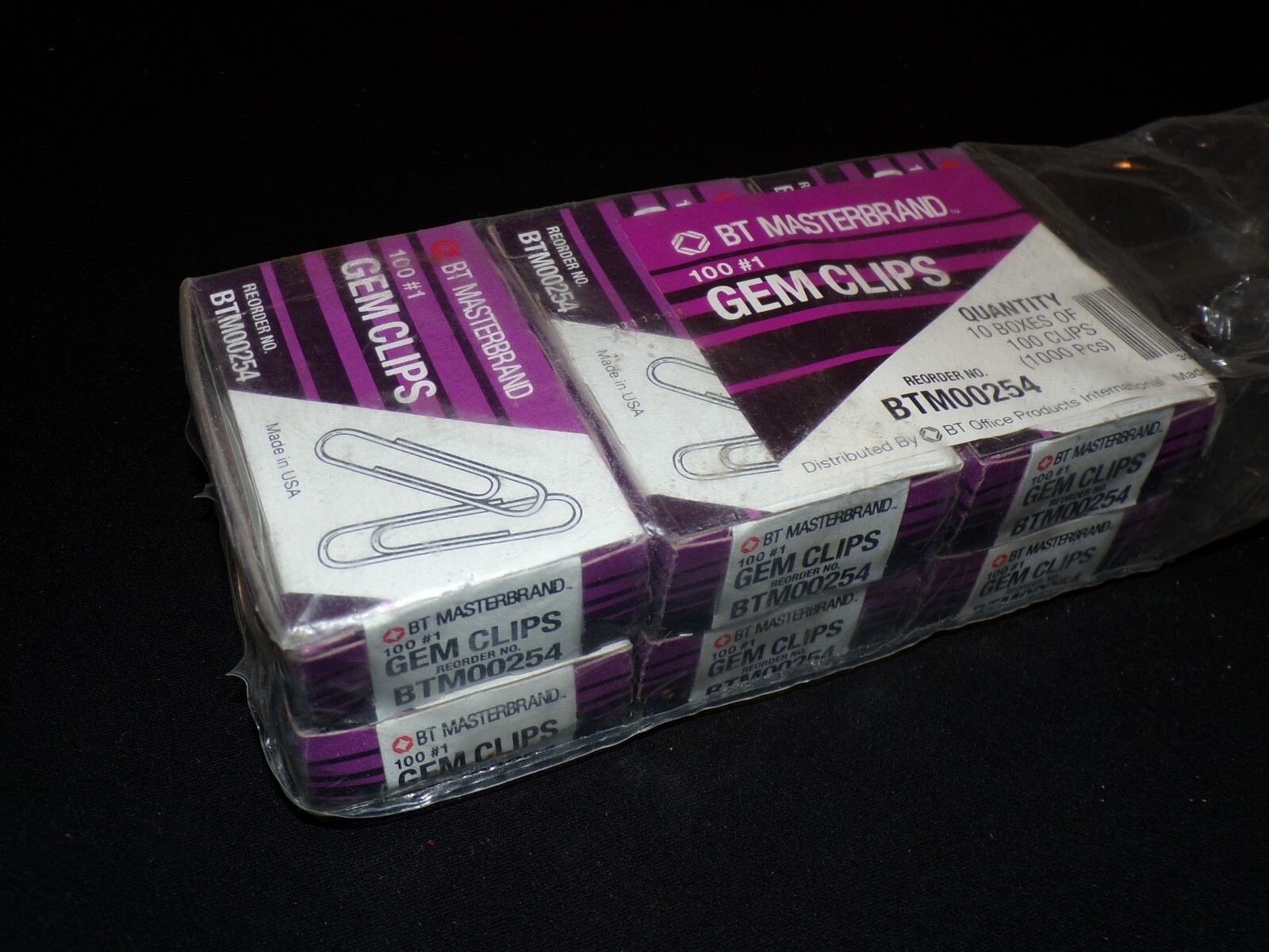 MasterBrand #1 Gem 600 Paper Clips 6 Boxes of 100 BTM00254 MINT BOXES
