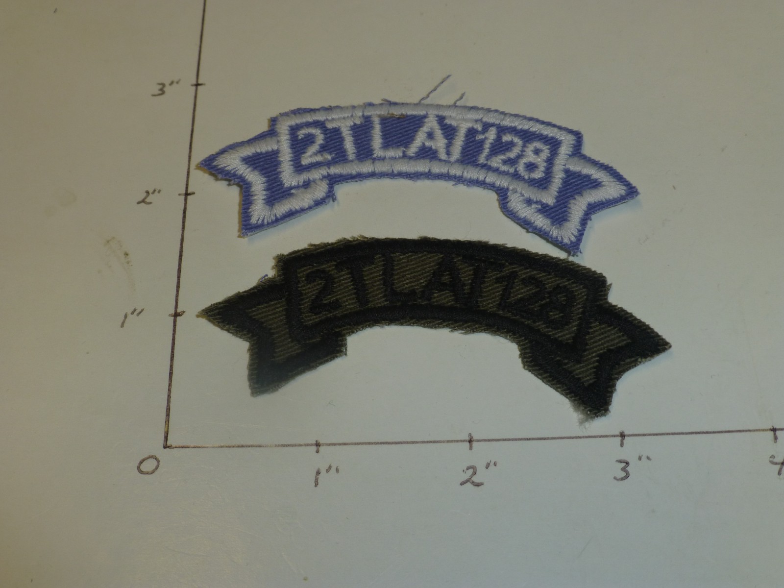 128 Infantry 2 BN TLAT (Tow Light Anti-tank) color and subdued tab set