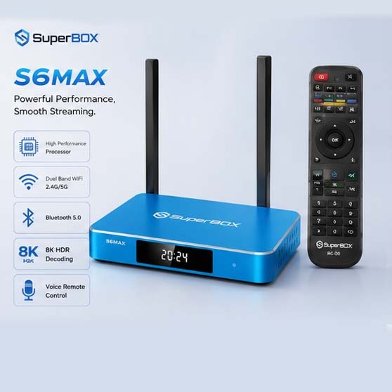 SuperBox S6 Max TV BOX Authorized Distributor 100% Free Ship