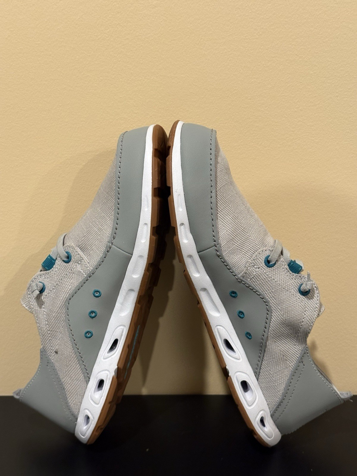 Columbia PFG Omni-Shield Boat Shoes Gray Blue Men's Size 10W Fishing Gear