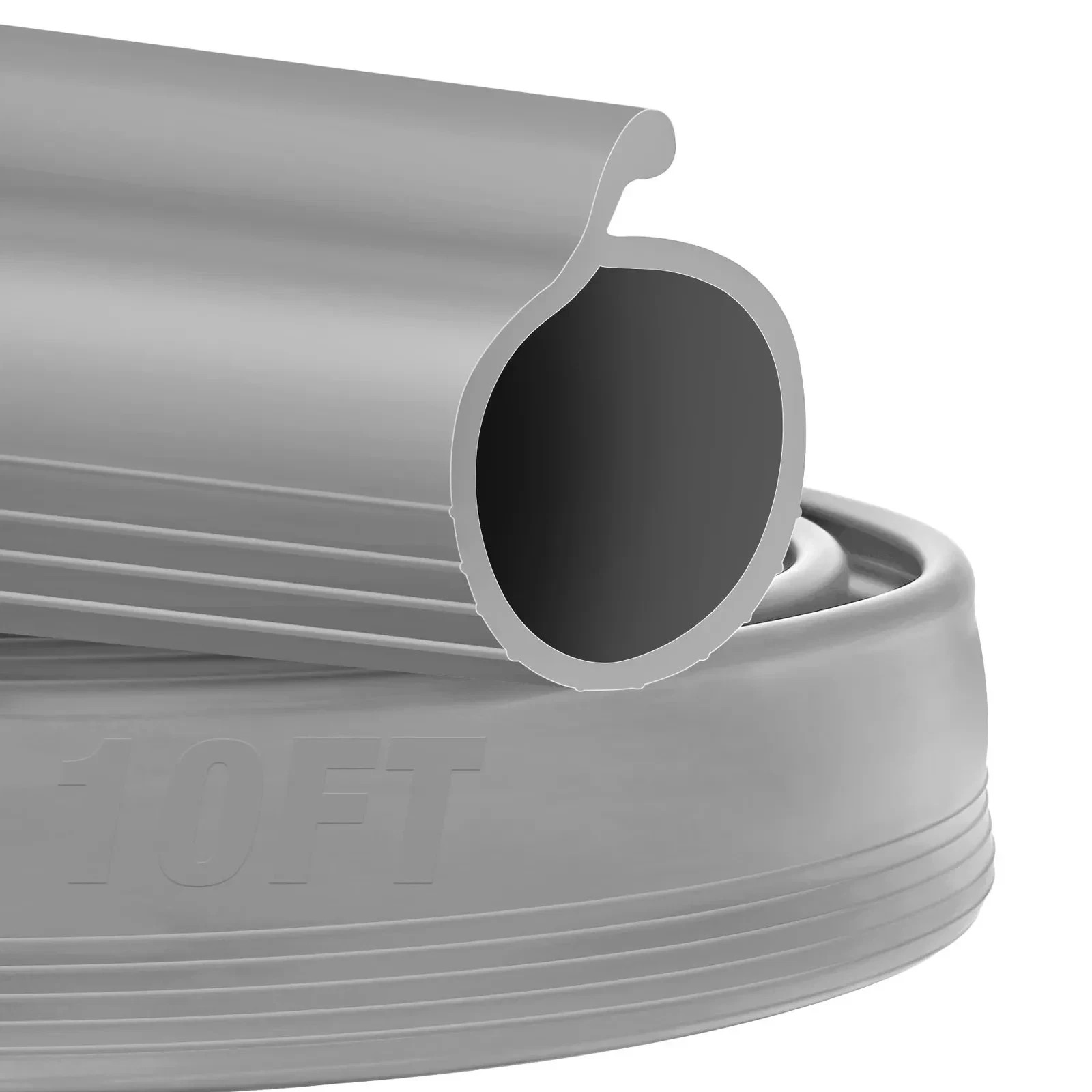 10FT Garage Door Bottom Seal Rubber P Bulb Garage Door Weather Stripping