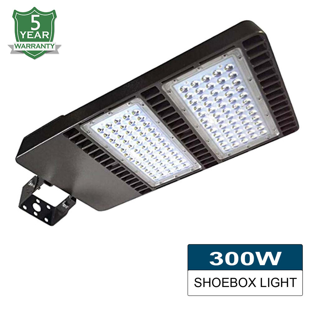 Outdoor LED Parking Lot Lights 300W 200W Commercial LED Shoebox Light Wall Mount
