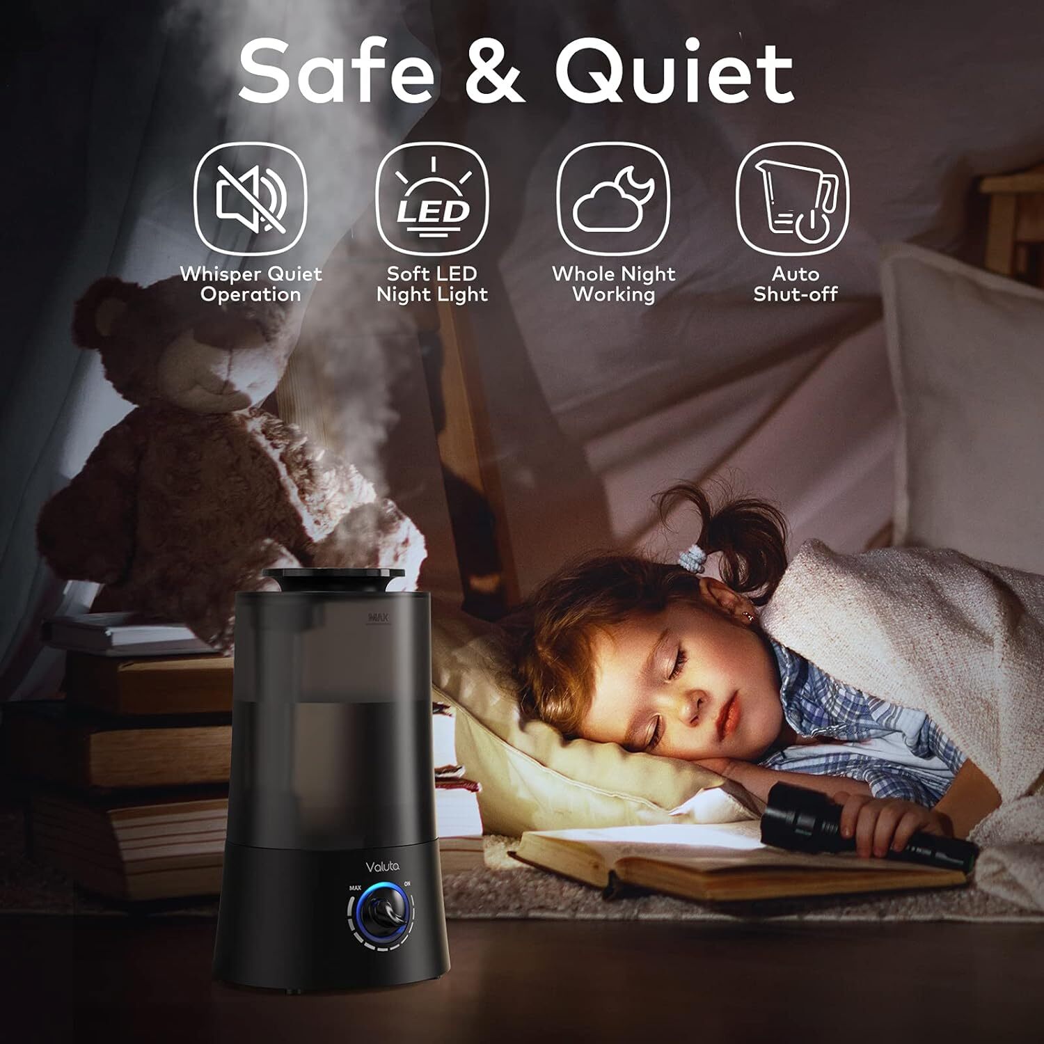 Humidificadores Para Dormitorio - Humidificador De Niebla Fria De 4L Difusor De