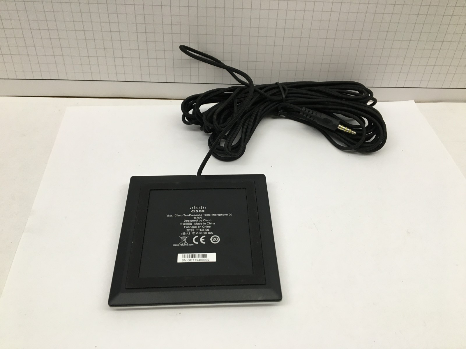 Cisco TTC5-06 Table Microphone TelePresence 20 Mini Jack - new