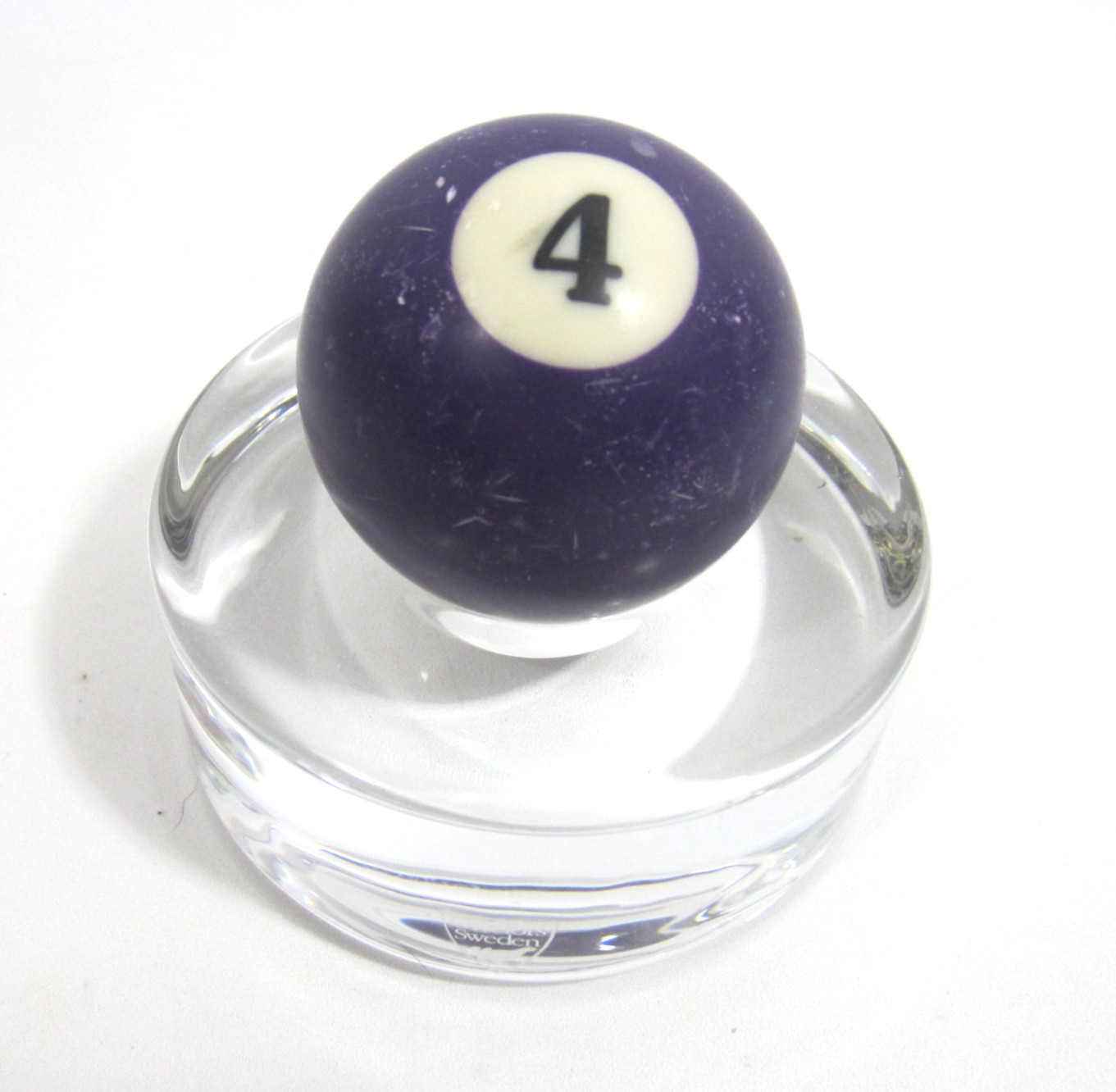 Vintage 2 1/4" Billiard Ball #4 Purple Solid Pool Replacement Lost Single
