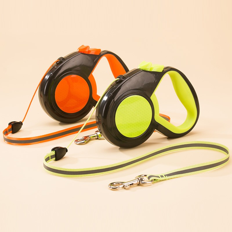 Pet Leash Retractable Dog Walker Reflective Nylon Automatic Retractable Dog Rope