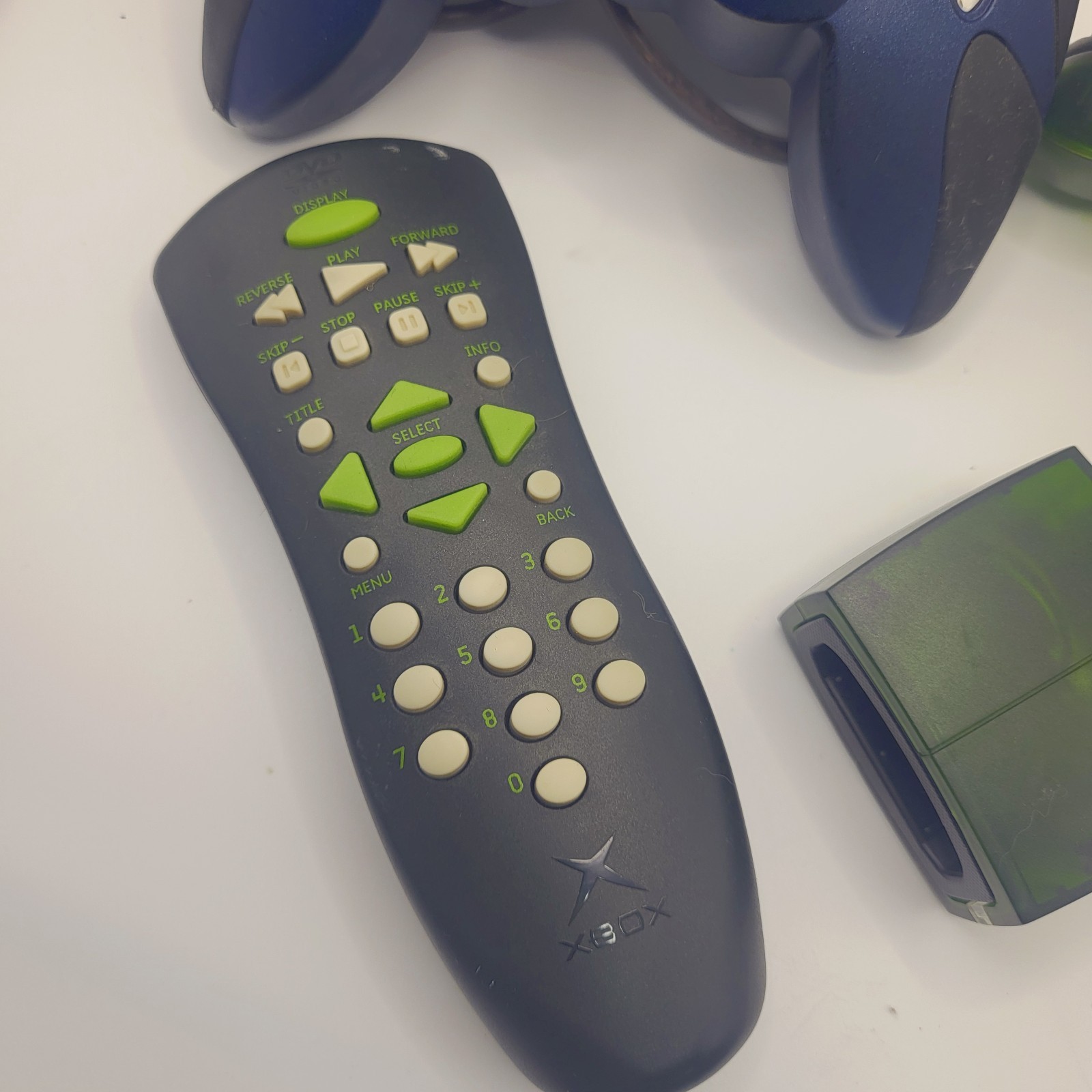 Original Xbox Controller Bundle 2 Controllers DVD Remote + 8 Games Lot Tested