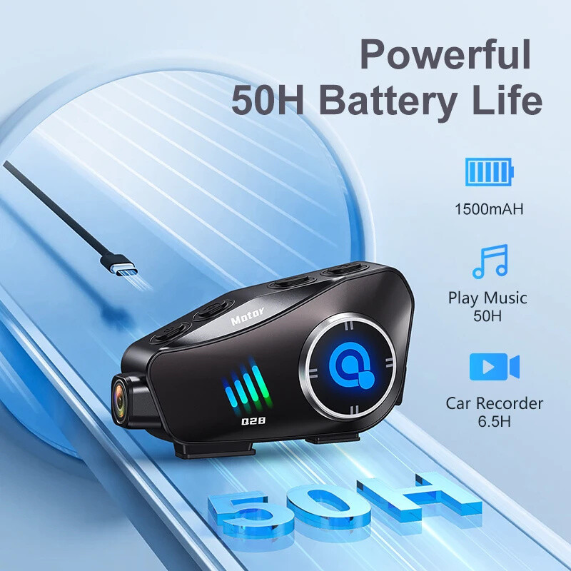 2024 New Bluetooth Helmet Hedaset High Definition Wireless Camera Recorder