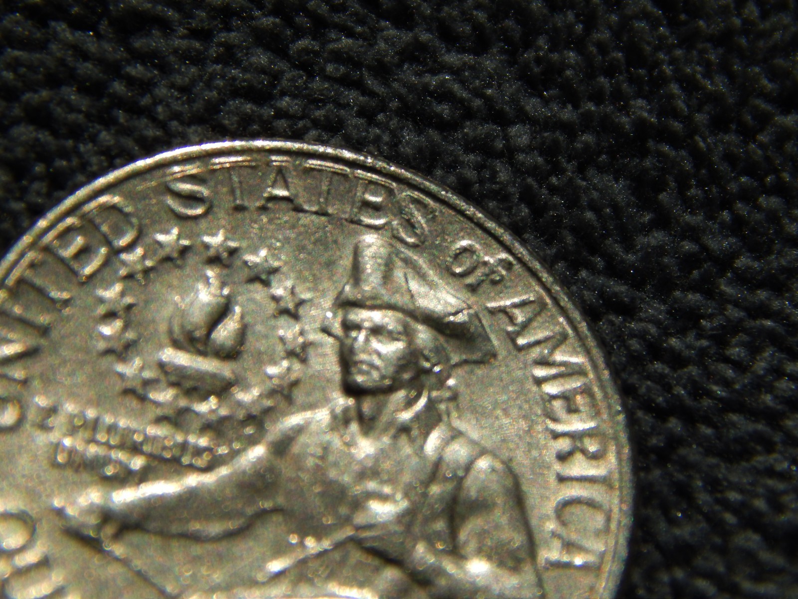 Bicentenial Quarter No Mint Mark Multiple Errors Reverse Side and Obverse side