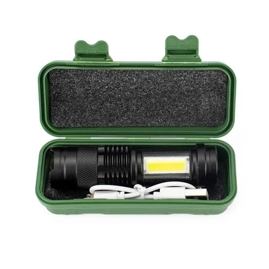 Mini Handheld Flashlight USB Charging XPE, COB Light Energy Efficient Waterproof