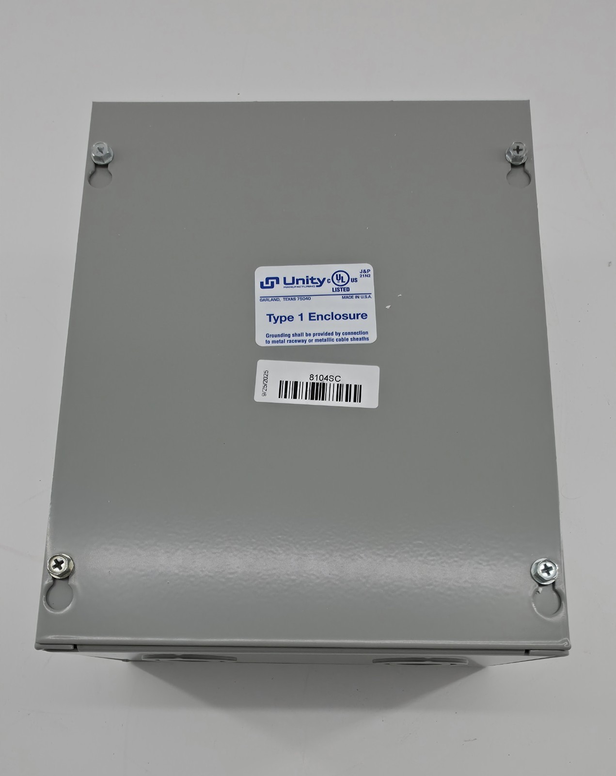 Unity Manufacturing Type 1 Enclosure 8104SC - 10" T x 8" W x 4" D