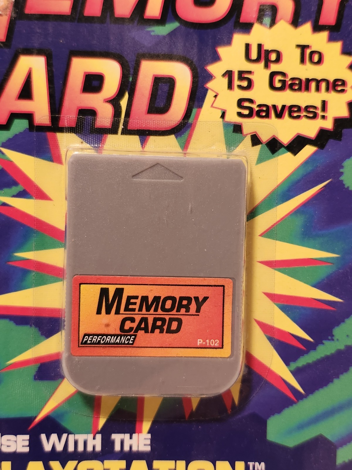 Performance Memory Card P-102 For Sony PlayStation 1 New Sealed PKG