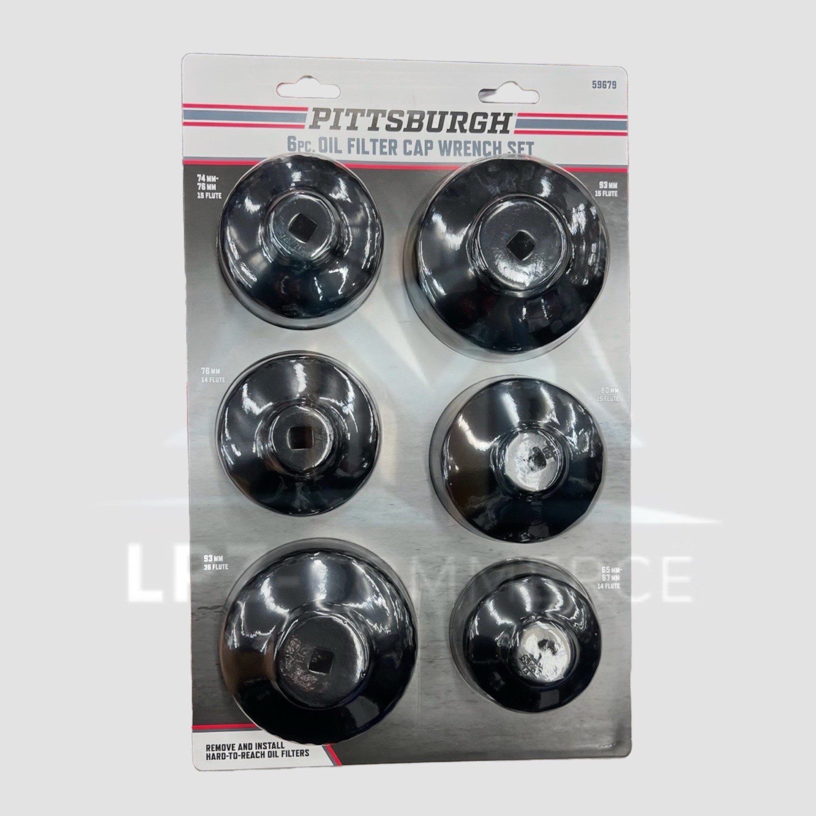 Pittsburg 6 Pieces Oil Filter Cap Wrench Set