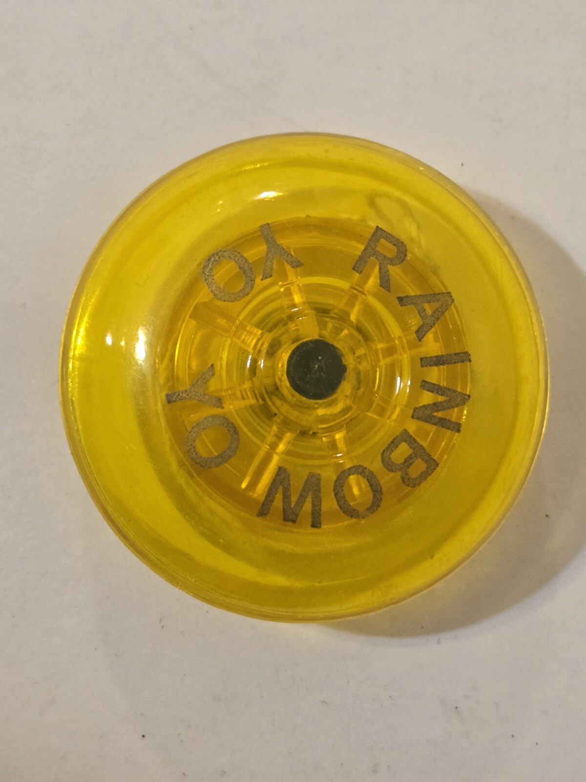 Rainbow Yoyo Vintage Yellow Plastic Rainbow Yo Yo