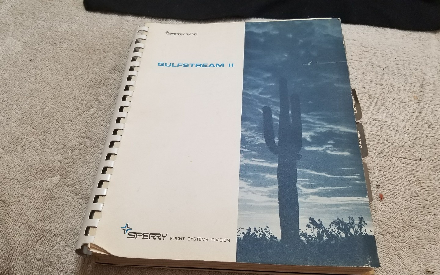 1966 GULFSTREAM II GRUMMAN SET 3 PC LOT Jet CAA Approved Original Flight Manual